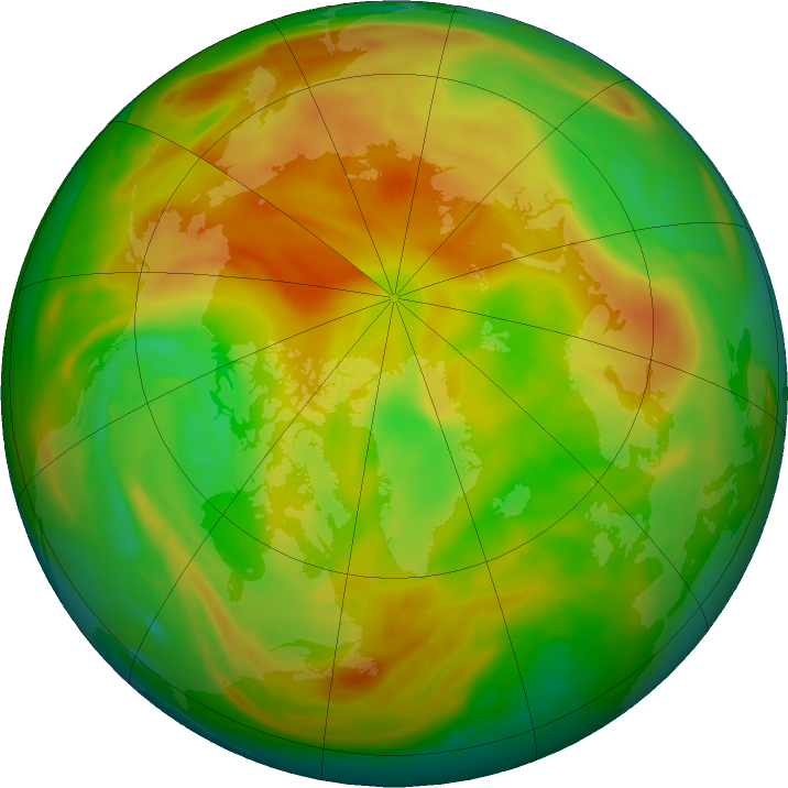 Arctic ozone map for 06 May 2023